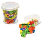 Pote Monta Blocos Infantil Com 40 Peças Kepler