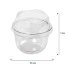 Pote Mousse com Tampa Alta 110ml Cristal G670 Galvanotek com 100 unidades Pote Mousse com Tampa Alta 110ml Cristal G670 Galvanotek com 100 unidades