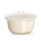 Pote Multiuso Com Tampa Para Microondas Redondo Transparente 2.5L Pote Multiuso Com Tampa Para Microondas Redondo Transparente 2.5L