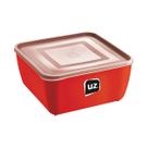 Pote Multiuso Premium Quadrado 1,5 Litros Armazenamento Alimentos Prático Polipropileno Livre de BPA Resistente Micro-ondas Freezer