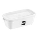 Pote Multiuso Premium Retangular 500 mL Armazenamento Alimentos Prático Polipropileno Livre de BPA Resistente Micro-ondas Freezer