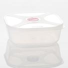 Pote Multiuso Quadrado 740ml com Válvula Rosa - Top Line Pote Multiuso Quadrado 740ml com Válvula Rosa - Top Line