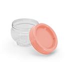 Pote Organizador 155ml Cor Rosa Claro Empilha Fácil Gira e Trava Plasútil