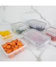 Pote Organizador de Geladeira OU Click Retangular 870ML