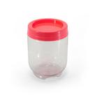 Pote Organizador Gire e Trave Empilha Fácil 380ml Rosa