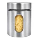 Pote Organizador Vidro e Inox 600ml Visor Para Mantimento