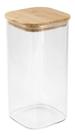 Pote Para Alimentos Hermético 1500 ml Com Tampa de Bambu