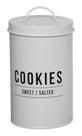 Pote Para Biscoitos Manhattan Aço Galvanizado 1,6l Branco