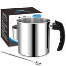 Pote para Fazer Velas DINGPAI 1300 ml em Aço Inoxidável com Colher