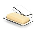 Pote Para Manteiga Mantegueira Base Tampa Inox Organizador Geladeira Mesa Servir Cozinha