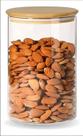 Pote Para Mantimentos Borossilicato Com Tampa Bambu 500ml