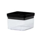 Pote Para Mantimentos Hermético Black Quadrado Empilhável 480ml Código 2117 - Paramount Plásticos