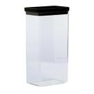 Pote Para Mantimentos Hermético Black Retangular Empilhável 2600ml Código 2125 - Paramount