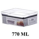 Pote Para Mantimentos Herméticos Retangular Empilhável 770ml Código 1373 - Paramount Plásticos