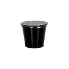 Pote para molho 60ml preto com tampa Galvanotek G697 com 700 unidades