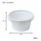 Pote para Molho c/tampa 30ml c/50 Unids. - G695