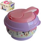 Pote para Papinha Bebe 300ml C/ Amassador, Colher e Ventosa