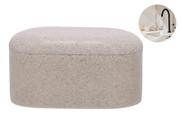 Pote Para Pequenos Itens Em Poliresina Resistente Formato Oval Design Clean Decorações Minimalistas