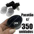 Pote pequeno 30ml preto com tampa 350 unid, para molhos dona rita d695 Pote pequeno 30ml preto com tampa 350 unid, para molhos dona rita d695