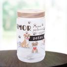Pote Pet porta Ração para Cachorro 1,9 Litros Com Alça Mármore