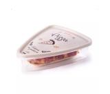 Pote Pizza Triangular 1,2l De Plástico - Plasútil Cor Bege