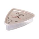 Pote Pizza Triangular 1,2l De Plástico - Plasútil Cor Bege Pote Pizza Triangular 1,2l De Plástico - Plasútil Cor Bege