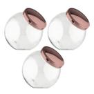 Pote Plástico Bandeirante Tampa Rose Baleiro 2,4 Lts 3unid