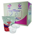 Pote plastico descartavel redondo c/ tampa 140ml cx 1000 und