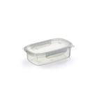 Pote Plástico Microondas Freezer Travas Raso Grande 1,1L Pote Plástico Microondas Freezer Travas Raso Grande 1,1L