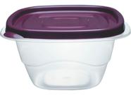 Pote Plástico Porta Mantimento Quadrado 1200 ML C Tampa