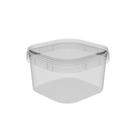 Pote Plástico Quadrado 150ml Crystal Com Tampa Lacre Plastilânia Pacote 10 Unidades