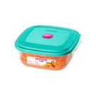 Pote Plástico Quadrado Baixo Vac Freezer Verde 1300ml - Sanremo