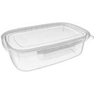 Pote Plástico Raso com Trava Grande 1100ML Hermético Nitron Plast Pote Plástico Raso com Trava Grande 1100ML Hermético Nitron Plast