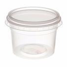 Pote plastico redondo c/ tampa descartavel 1000ml c/25 - CRISTALCOPO