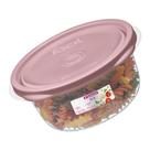 Pote Plástico Redondo Com Tampa Hermético 620ml Sanremo - Armazenamento Organização Durável