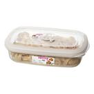Pote Plástico Retangular Hermético Cappuccino 2,4L Flor Sanremo