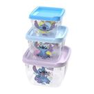 Pote Plastico Stitch Conj. 3 Potes Conect Qd