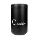 Pote Porta Biscoito Nero Em Vidro Com Tampa Organizador 1,4L