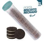 Pote Porta Biscoito Recheado Mantimento Ermético C/ Rosca Armazenamento