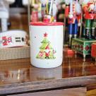 Pote Porta biscoitos Condimentos Natal Papai Noel 15cm