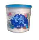 Pote Porta Guarda Sabão Pó Liquido Tampa Vedação