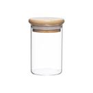 Pote Porta Mantimentos Borossilicato com Tampa Bambu 140ml Mimo Style