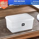 Pote Porta Mantimentos Retangular Transparente Multiuso 2L UZ