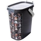 Pote Porta Ração Hermético Decorado Mickey 8,5lt Com Alça E Concha Medidora Premium -