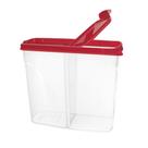 Pote Porta Ração Pet De Plástico 2,5lt Pote Duplo Dispenser