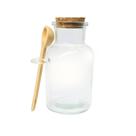 Pote Porta Tempero Redondo Vidro com Colher de Bambu e Tampa Rolha 100ml Pote Porta Tempero Redondo Vidro com Colher de Bambu e Tampa Rolha 100ml