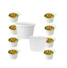 Pote PP com tampa lacre 400 Ml Redondo Branco 10 unidades Brasilpack