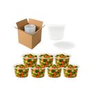 Pote PP Com Tampa Lacre 450ml 50 Unidades