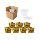 Pote PP Tampa Lacre Marmita Freezer Microondas 450ml 320Un