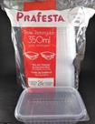 Pote prafesta ret 350 ml com tampa c/24 unidades Pote prafesta ret 350 ml com tampa c/24 unidades